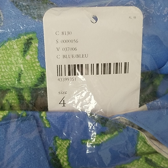 New Free People Cabbage Rose Jumpsuit Romper 4 blu - Picture 7 of 8